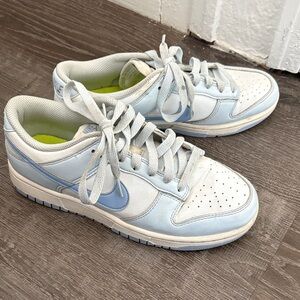 Nike Women's Sky Blue and White Sneakers